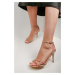 Shoeberry Women's Amber Skin Skin Heel Shoes