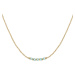Rosefield Jemný pozlacený náhrdelník s modrými korálky Essentials JNBRG-J812