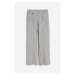 H & M - Plátěné kalhoty cargo - šedá
