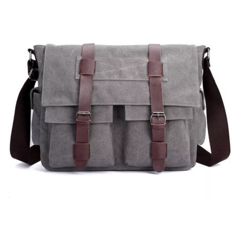 Canvasio pánská plátěná taška Travis Šedá 16L