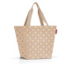 Nákupní taška přes rameno Reisenthel Shopper M Metallic dots coffee