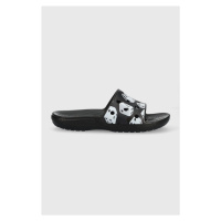 Pantofle Crocs Classic Dice Print Slide dámské, černá barva, 208769