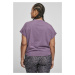 Urban Classics / Ladies Short Pigment Dye Cut On Sleeve Tee duskviolet