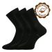 LONKA® ponožky Bioban BIO bavlna černá 3 pár 100213