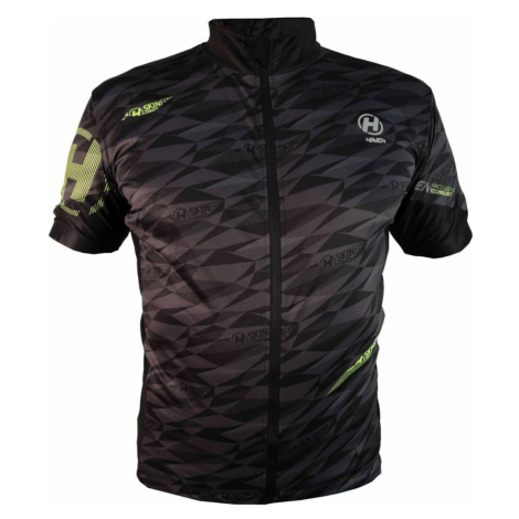 HAVEN Cyklistický dres s krátkým rukávem - SKINFIT - černá/zelená