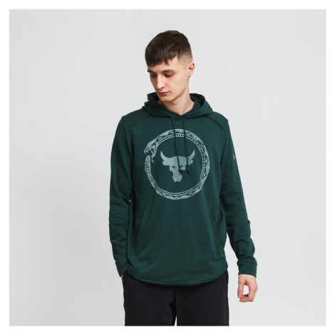 Under Armour Project Rock Terry Snake Hoodie tmavě zelená