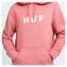 HUF Essentials OG Logo Hoodie Pink