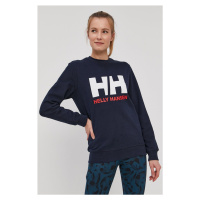 Mikina Helly Hansen dámská, bílá barva, s potiskem, 34003-071