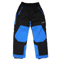 Chlapecké šusťákové kalhoty, zateplené - Wolf B2172, černá/ modrá Barva: Černá