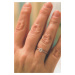 OLIVIE Stříbrný prsten ROSE 3107