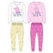 Prasátko Pepa - licence Dívčí pyžamo - Prasátko Peppa 5204899, světle šedý melír/ žlutá Barva: Š