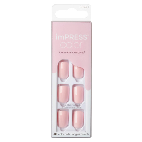 KISS Samolepící nehty imPRESS Color Pick Me Pink 30 ks