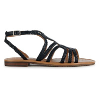 Kožené sandály Geox D SOZY S dámské, černá barva, D35LXA 00081 C9999