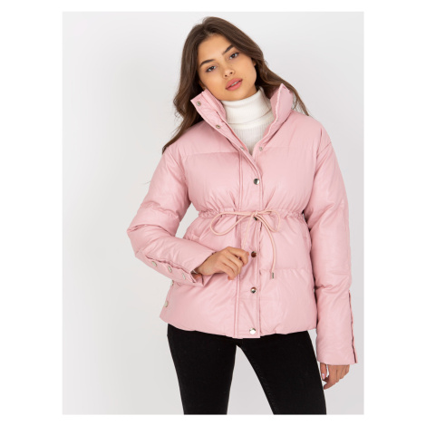 Růžová prošívaná bunda -pink BASIC