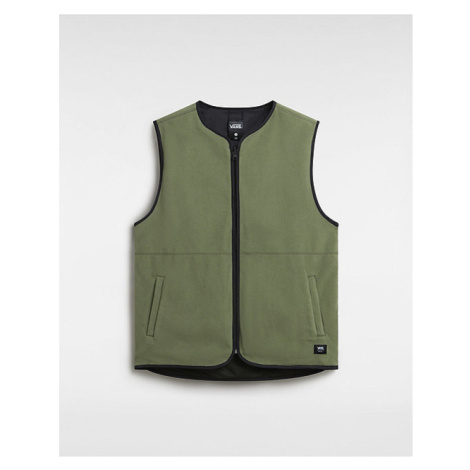 VANS Rosewood Reversible Vest Men Green, Size