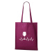 DOBRÝ TRIKO Bavlněná taška s potiskem Tep srdce víno Barva: Tyrkysová