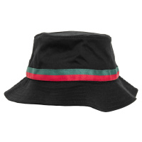 Stripe Bucket Hat černá/pálená/zelená