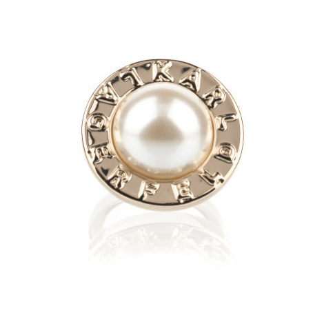 Šperk karl lagerfeld k/essential pearls ring žlutá