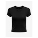 Černé dámské basic tričko ONLY Elina
