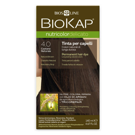 BIOKAP Barva na vlasy 4.0 Hnědá přirozená 140 ml