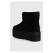 Kožené sněhule UGG Classic Mini Platform černá barva, 1134991.BLK