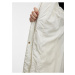 Krémový dámský prošívaný kabát s umělým kožíškem ORSAY