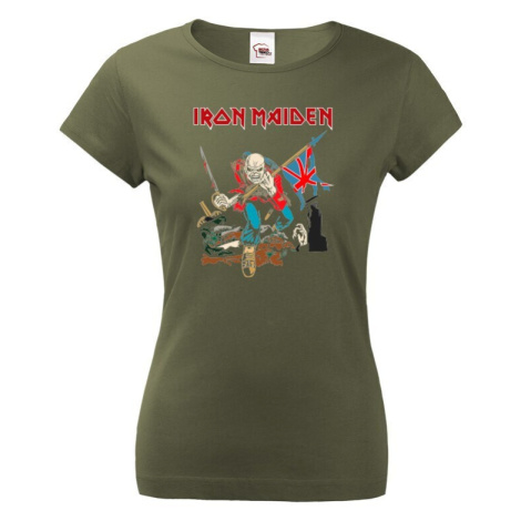 Dámské tričko s potiskem Iron Maiden  - parádní tričko s potiskem metalové skupiny Iron Maiden BezvaTriko