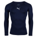 Puma LIGA BASELAYER LONG SLEEVE TEE Pánské funkční triko, tmavě modrá, velikost