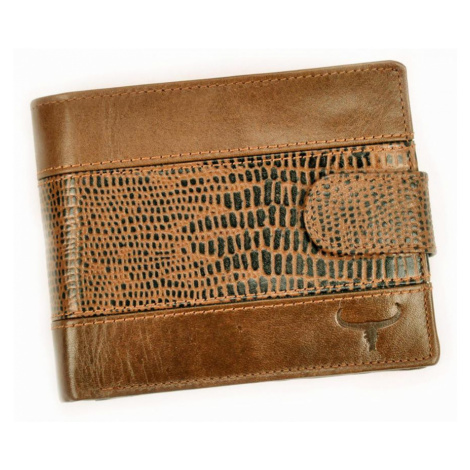 Kožená hnědá RFID pánská peněženka v krabičce BUFFALO WILD