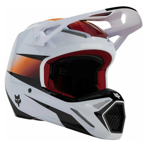 FOX V1 Flora Helmet White/Black Přilba