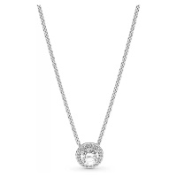 Pandora Stříbrný náhrdelník s třpytivým přívěskem Timeless 396240CZ-45