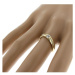 Dámský zásnubní prsten ze žlutého zlata DLR2106