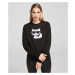 Mikina karl lagerfeld ikonik choupette sweatshirt černá