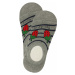 Dámské veselé skryté ponožky s ovocem YW35 - 5bal vícebarevná