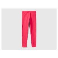 Benetton, Leggings In Stretch Cotton With Logo