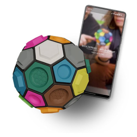 Climball OHG lezecké 3D puzzle Boulderball, mix barev
