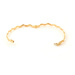 Luxusní dámský zlatý náramek pevný gravírovaný ZLNA1310F + Dárek zdarma