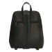 Beagles Černý elegantní batoh z pravé kůže „Santa Lucia“ 6L