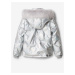 Holčičí zimní bunda ve stříbrné barvě Desigual Tierra