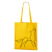 Plátěná taška s potiskem vlka - originální a praktická plátěná taška