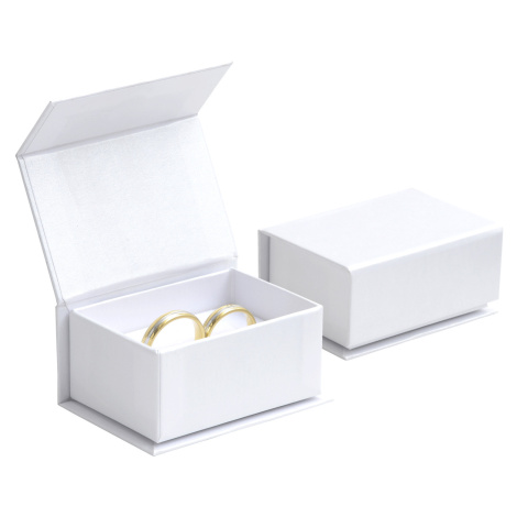 JK Box Bílá dárková krabička na snubní prsteny VG-7/AW JKbox