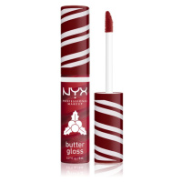 NYX Professional Makeup Holiday Butter Gloss lesk na rty odstín 01 Holly Berry Swirl 8 ml