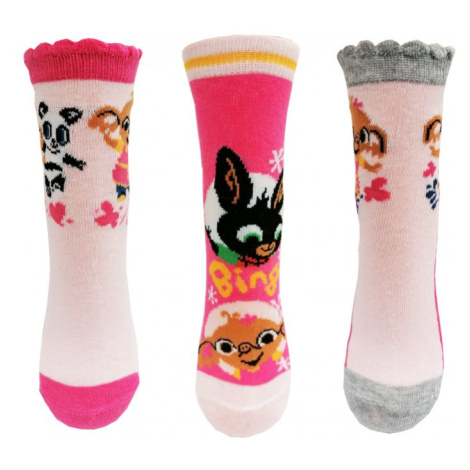Dívčí ponožky - Králíček Bing 844, růžová Králíček bing- licence
