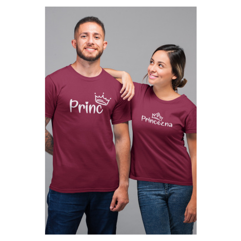 Trička pro páry Princ a princezna Barva: Marlboro červená, Dámska
