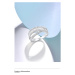 Stříbrný prsten s propletením zdobený zirkony FanTurra
