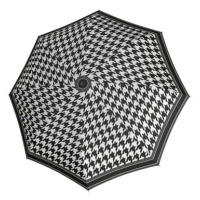 Doppler Fiber Havanna Black&White - dámský skládací deštník, bílá