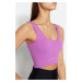 Trendyol Light Purple Seamless/Seamless Support/Shaping Knitted Sports Bra