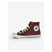 Vínové dámské kotníkové třpytivé tenisky Converse Chuck Taylor All Star