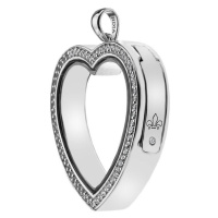 Hot Diamonds Přívěsek na elementy Anais Srdce s krystaly a diamantem EX011