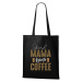 DOBRÝ TRIKO Bavlněná taška Grand Mama loves COFFEE Barva: Bílá